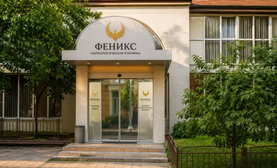 Вход в наркологическую клинику «Феникс» в Волгодонске